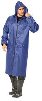 Плащ ПОСЕЙДОН синий (WATERPROOF line) Усиленная прорезиненная ткань