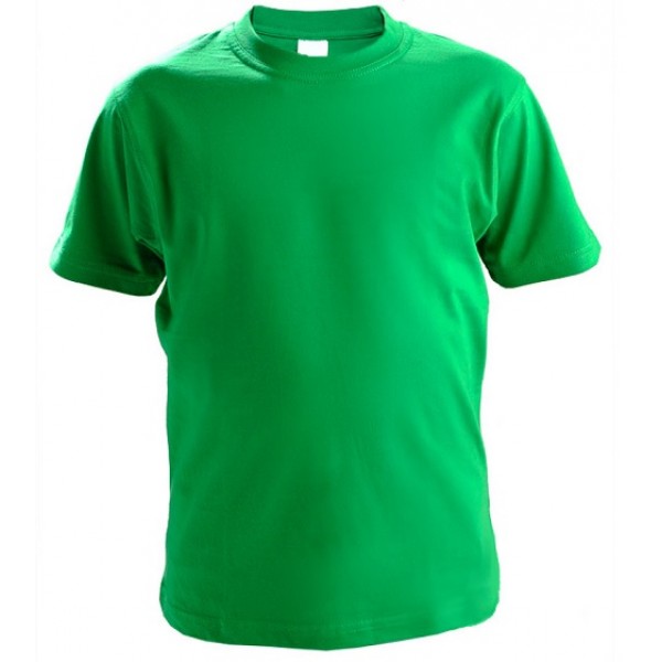 Футболка зеленая 100% хлопок (3XL - 5XL)
