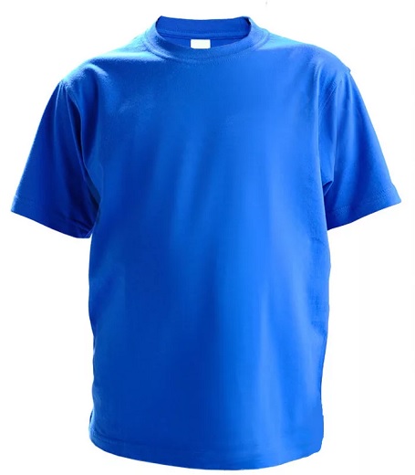 Футболка васильковая 100% хлопок (M - XXL)