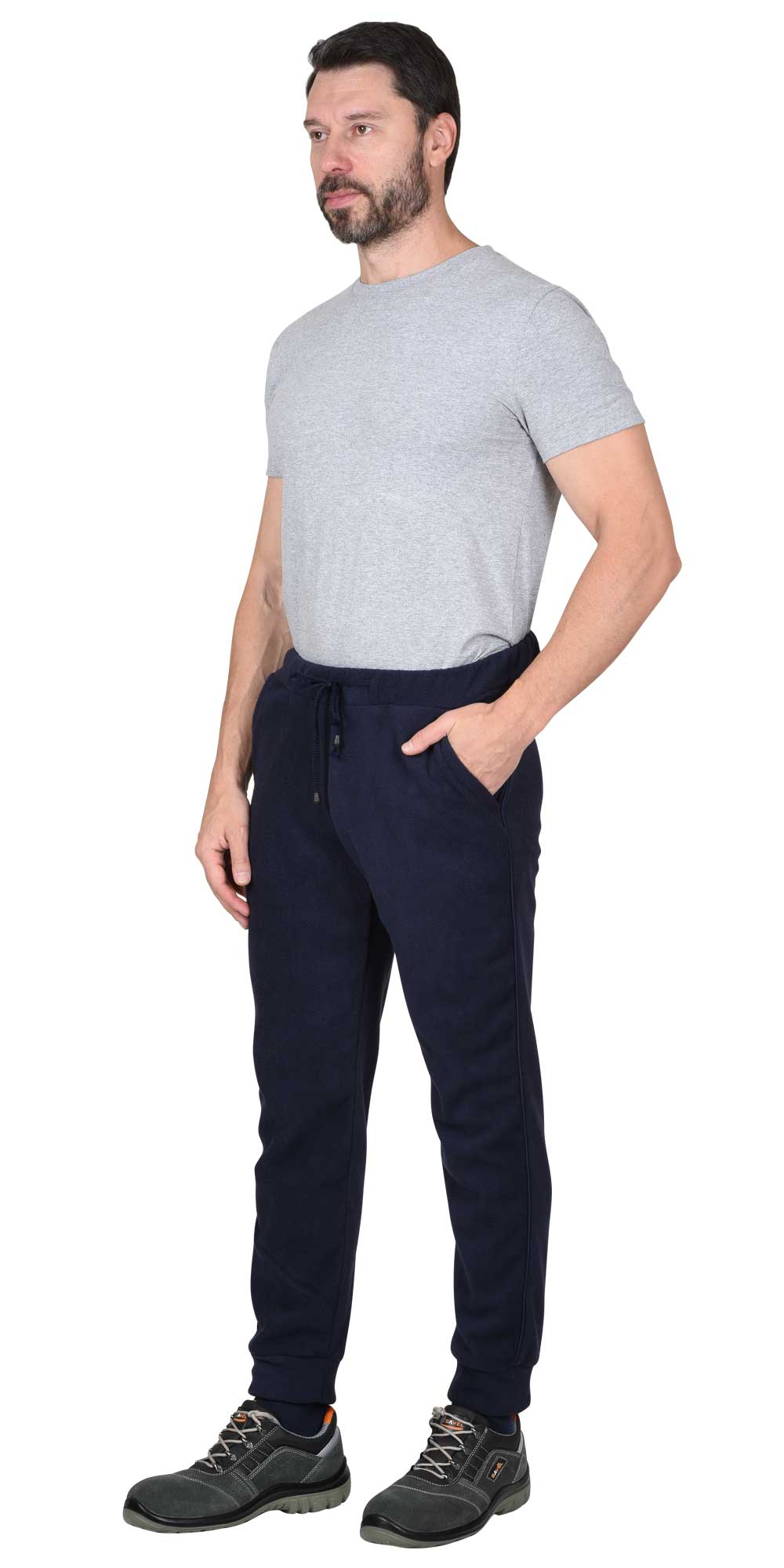 Брюки флисовые КОМФОРТцв. синий. Плотность 280 гм.кв.