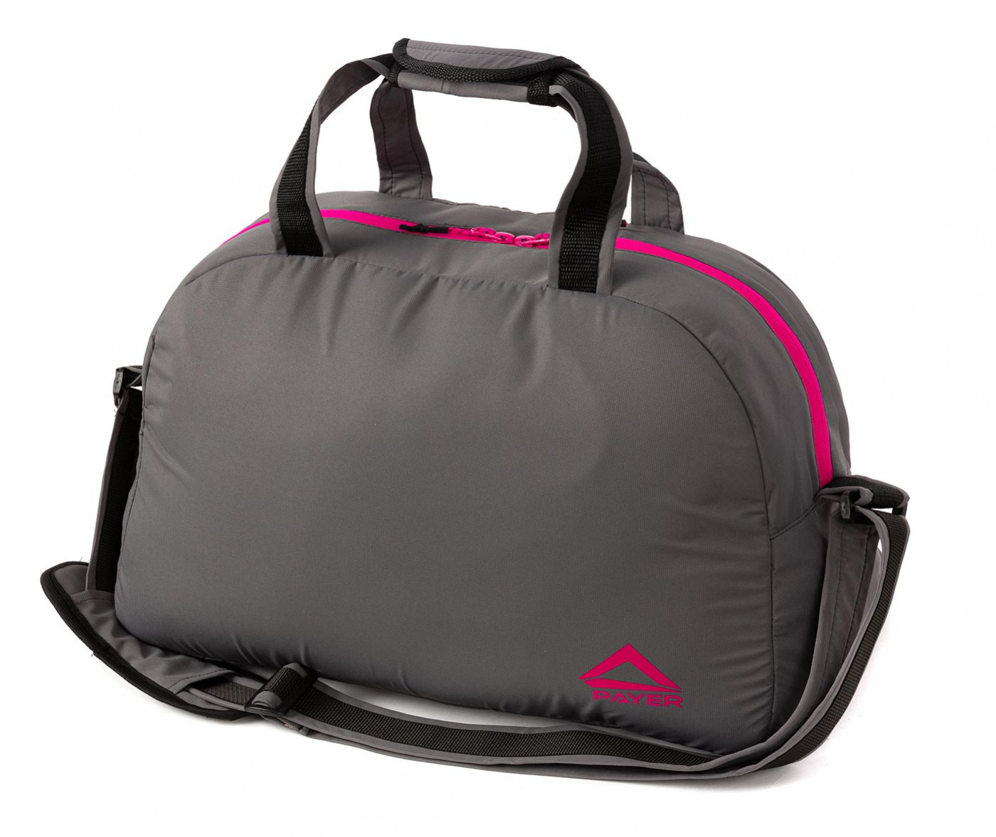Сумка АДВЕНТЮР дорожная (серый/фуксия)